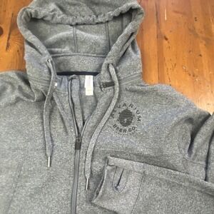 Independent Trading Company Alvarium Beer Co Graphic Full Zip Hoodie Mens S Grey